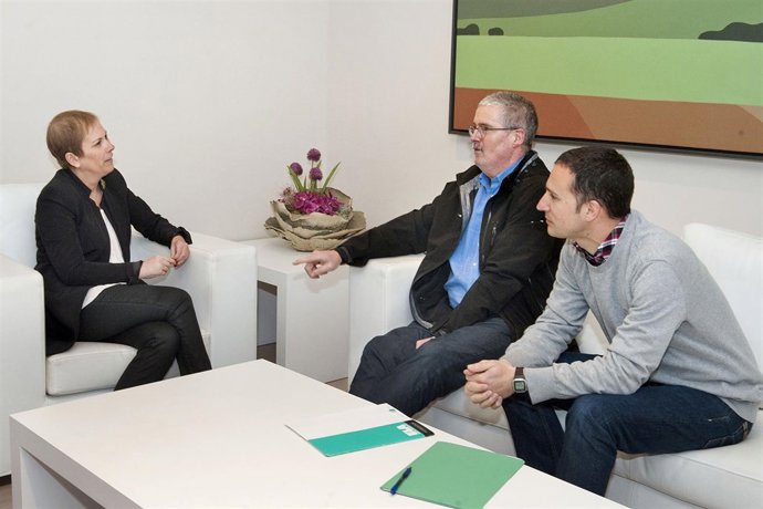 Barkos con los representantes de ELA.