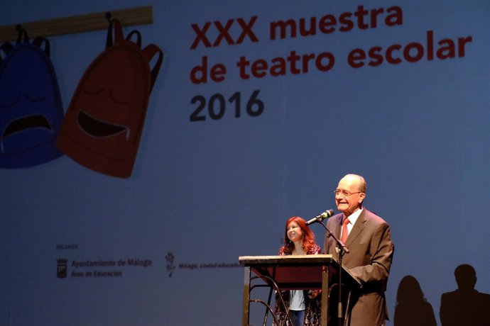 De la Torre, alcalde de Málaga, en clausura de la XXX Muestra de Teatro Escolar