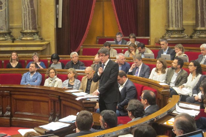 El presidente de la Generalitat, Carles Puigdemont