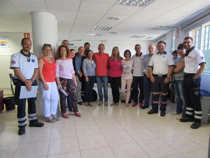 Gómez visita las instalaciones del 061