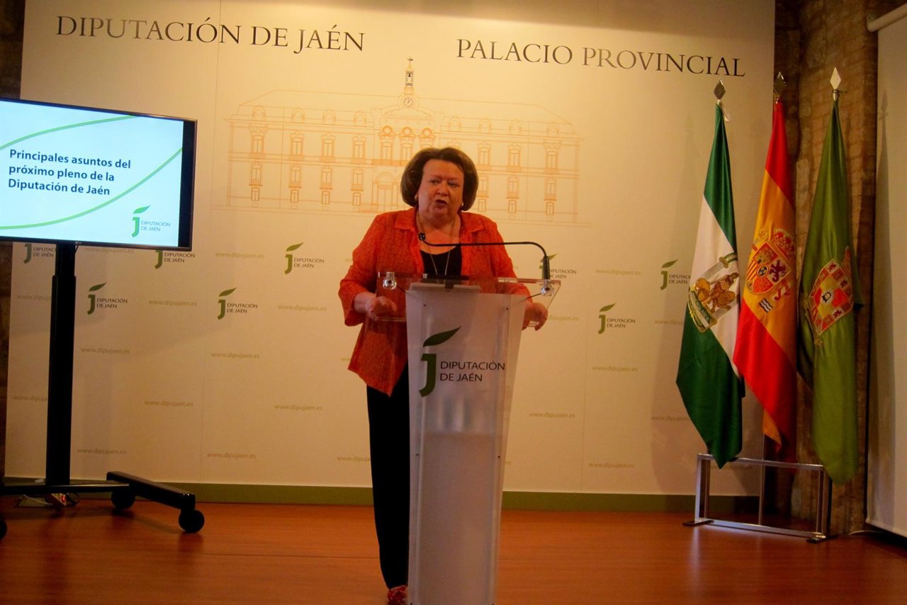 Pilar Parra presenta los principales asuntos del próximo pleno de Diputación.