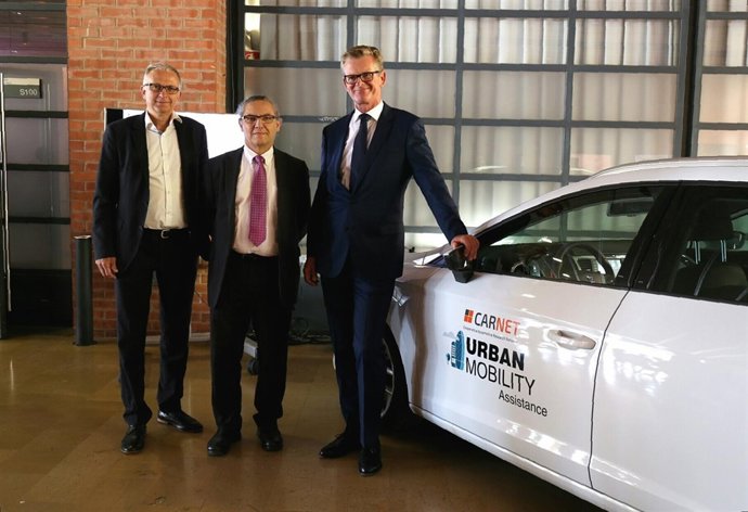 Jürgen Leohold (Volkswagen), Enric Fossas (UPC) y Matthias Rabe (Seat)