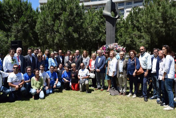 Ofrenda floral con motivo del Día Nacional del Donante