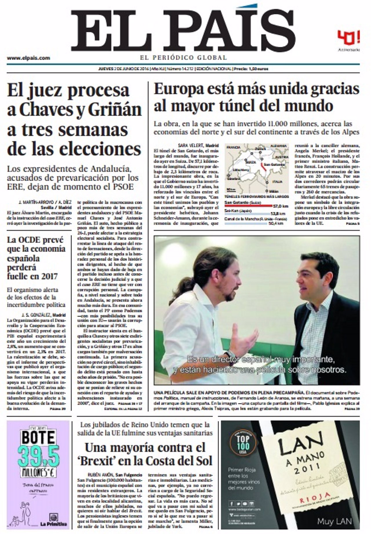 Portada El País