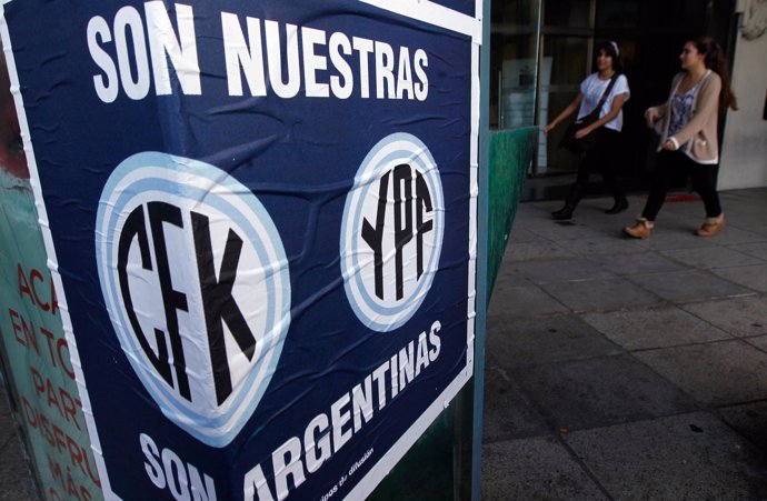 Cartel A Favor De La Expropiación De YPF En Buenos Aires