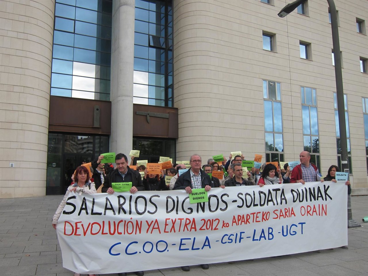 Concentración de sindicatos de la Administración de Justicia.