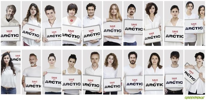 Famosos alzan su voz para salvar el Ártico, campaña de Greenpeace