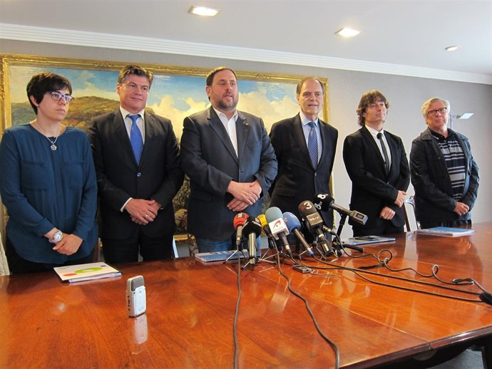 L.Pelay, A.Cañete, O.Junqueras, J.Pujol, T.Palet y A.Labrador