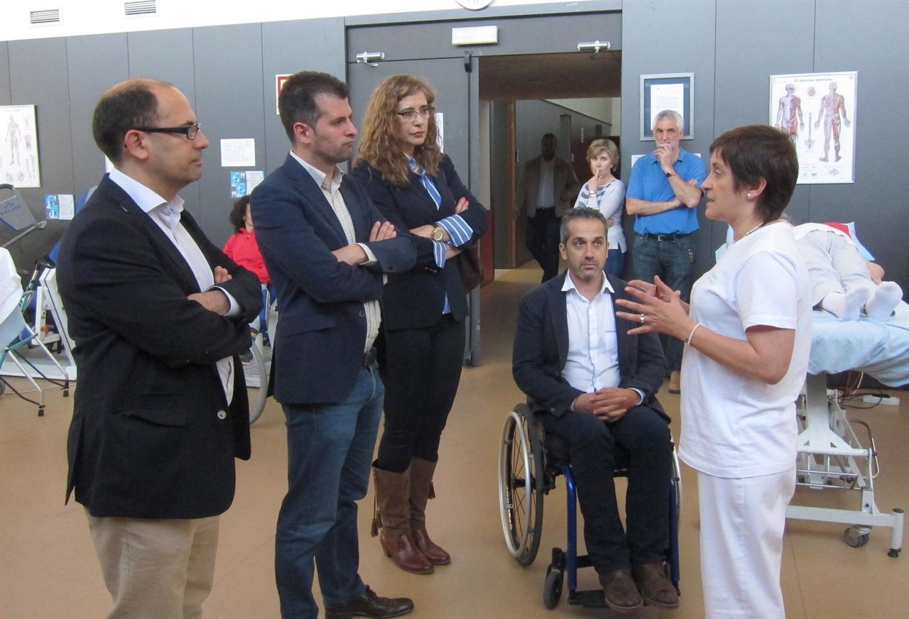 Visita del PSOE a las instalaciones de Aspaym