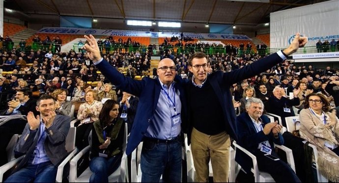 Feijóo y Baltar en el Congreso del PP de Ourense