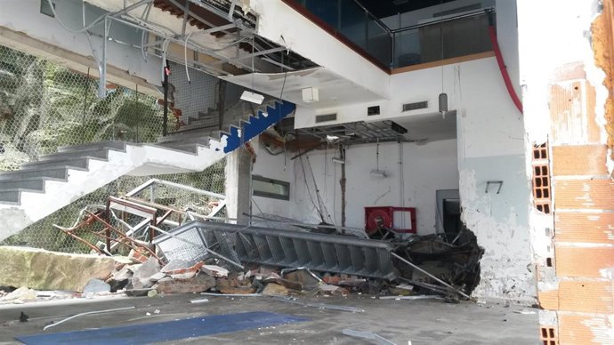 Interior. Estado del Museo del Calamar Gigante de Luarca