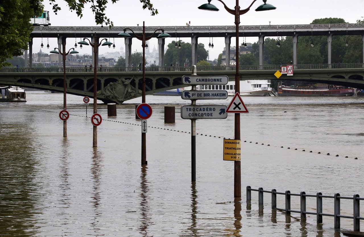 Desbordamiento del río Sena en París