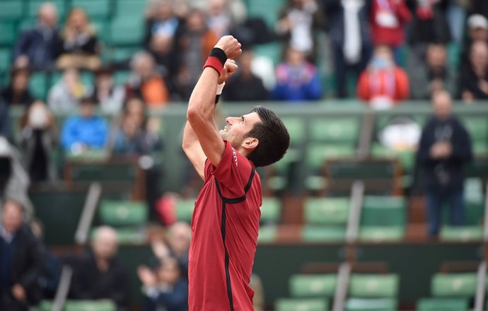 Novak Djokovic celebra la victoria