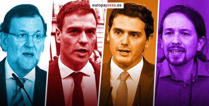 Debate a cuatro de Rajoy, Pedro Sánchez, Rivera y Pablo Iglesias
