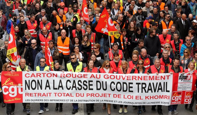 Protestas en Francia - Sindicatos franceses 2016 