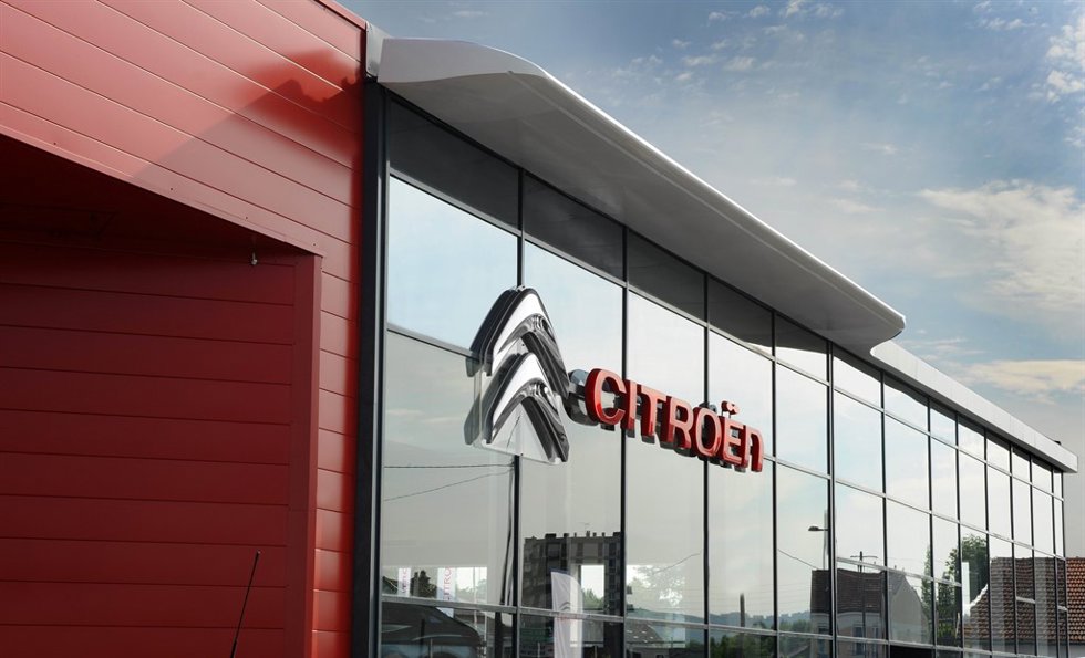 Recurdo de Citroën, logotipo, concesionario