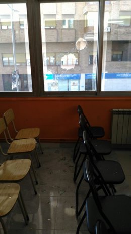 Ataque a la sede de C's en Lleida