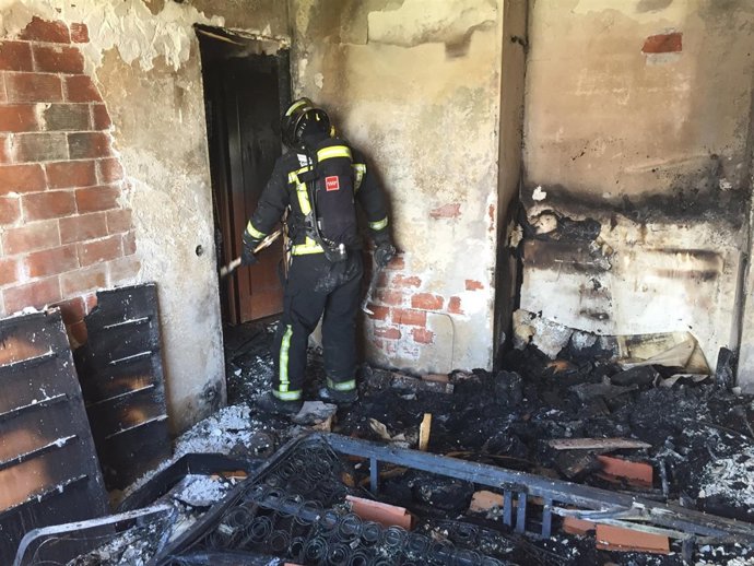 Incendio en una vivienda