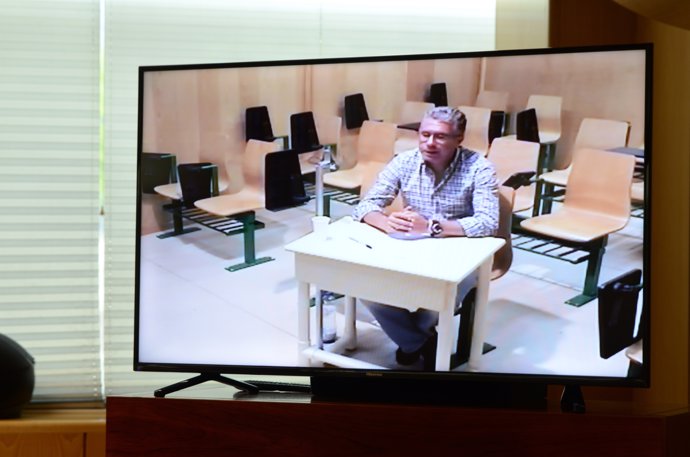 Francisco Granados comparece por videoconferencia en la comisión anticorrupción