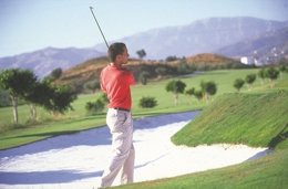 Golf golfista Málaga 