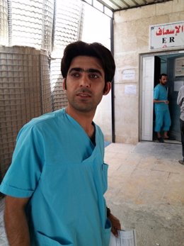 Yahia Jarrat, supervisor  de enfermería en el hospital de MSF en Al Salama