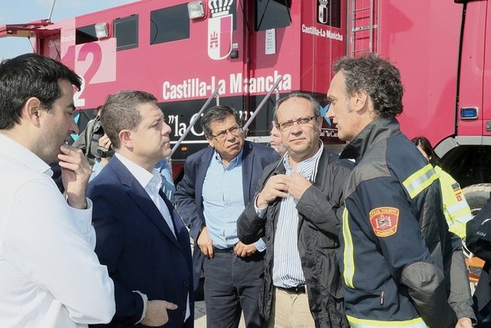 Visita al puesto de mando avanzado