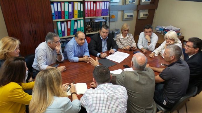 El presidente del PP de Cádiz, Antonio Sanz, en Chipiona