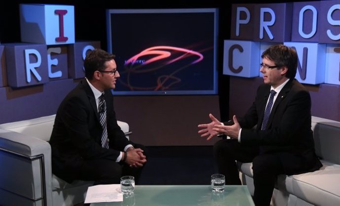 Entrevista al presidente de la Generalitat en Olot TV