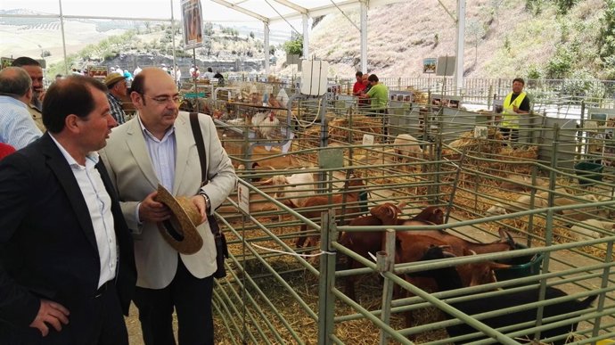 Sebastián Pérez durante la visita