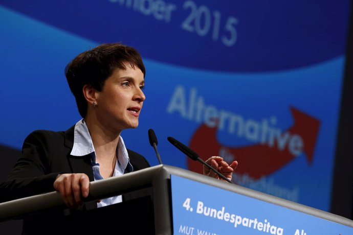 Frauke Petry,  líder del partido Alternativa por Alemania (AfD) 