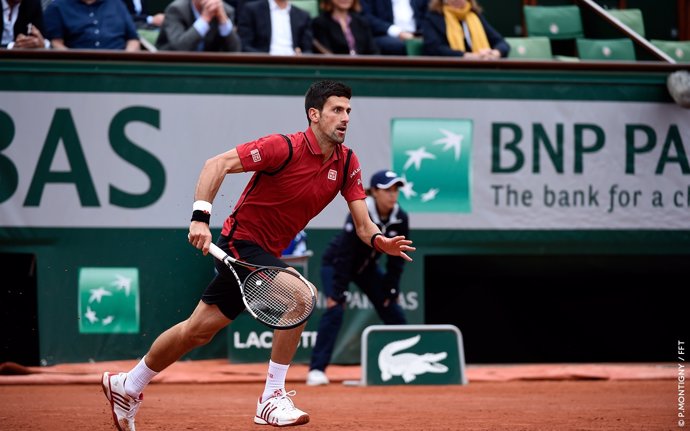 Novak Djokovic en Roland Garros