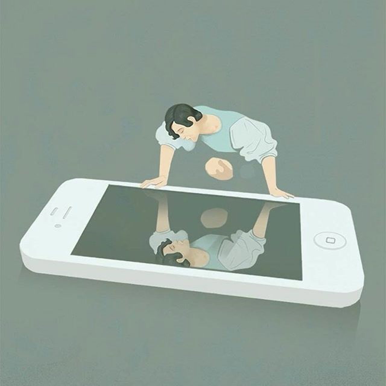 Ilustrador italiano muestra la "triste" verdad de la vida moderna