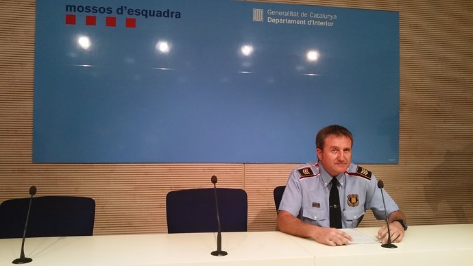 El subinspector Josep Antoni López, en rueda de prensa