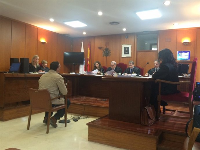 El guardia civil acusado, declarando 