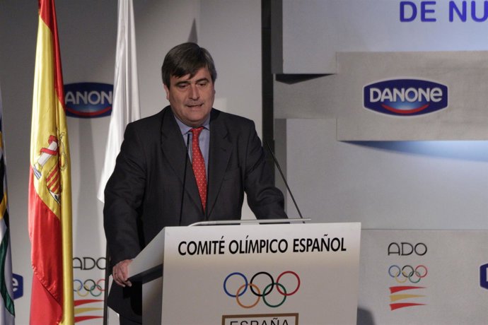 Miguel Cardenal en la inauguración del contador de la cuenta atrás para RIo '16