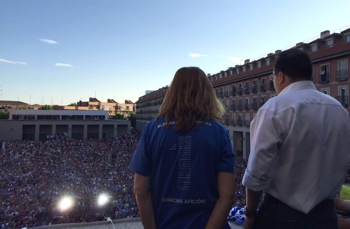 Celebración del ascenso del CD Leganés