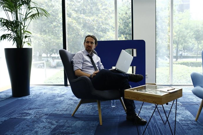 El candidato a la presidencia del Gobierno por Unidos Podemos, Pablo Iglesias