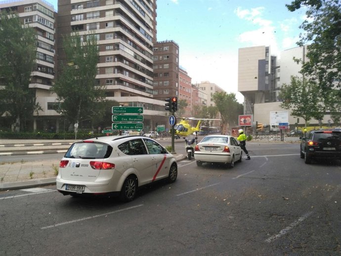 Trasladan en helicóptero a un paciente
