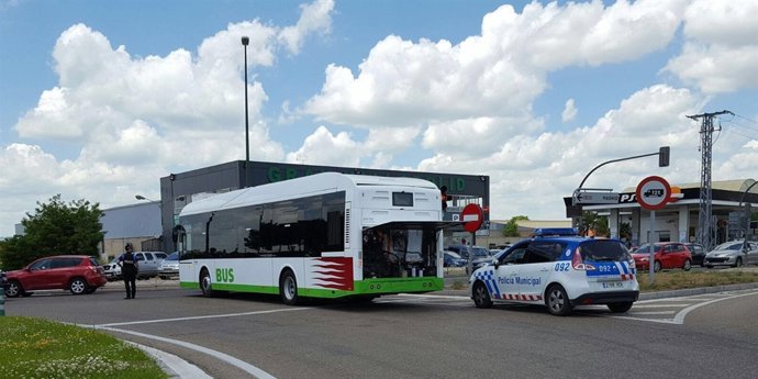 Uno de los nuevos autobuses de Auvasa