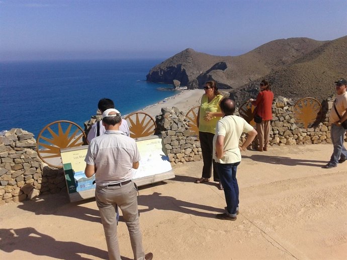 El presstrip ha recorrido el litoral del Parque Natural Cabo Gata-Níjar.