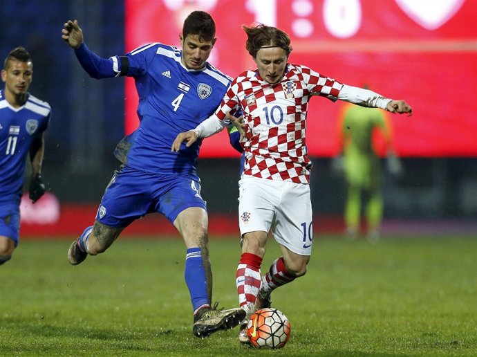 Luka Modric, con Croacia