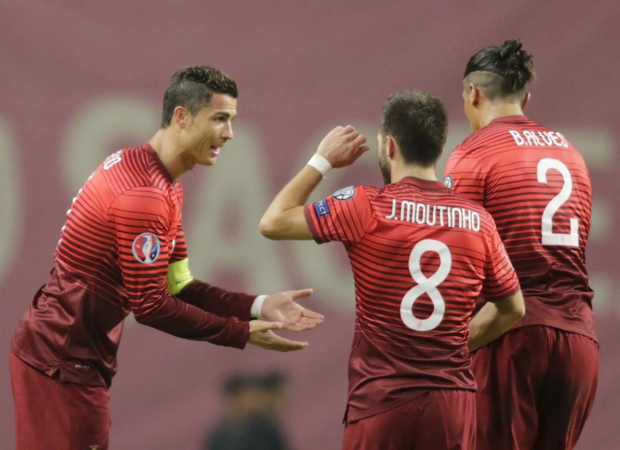 Cristiano y Moutinho 
