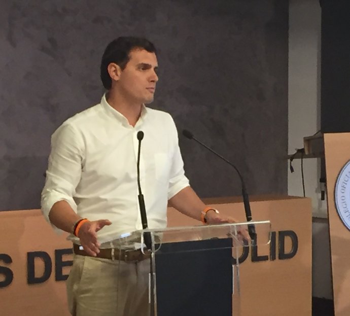 El candidato de Ciudadanos a la Presidencia del Gobierno, Albert Rivera