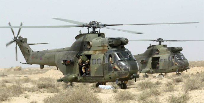 Helicópteros Puma británicos en Irak