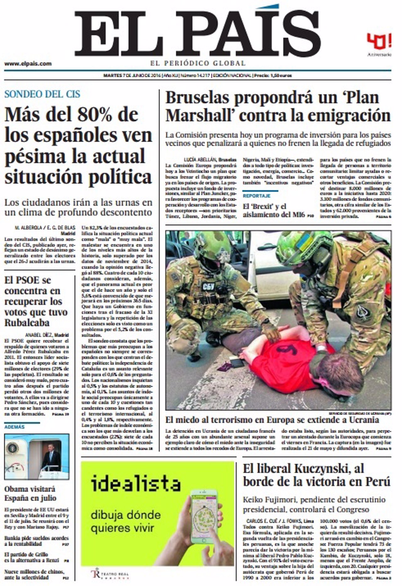 Portada El País