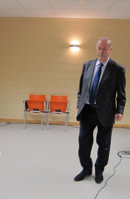 Vicente del Bosque en un acto en Salamanca