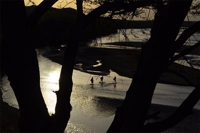 Un río en el noroeste de Kenia