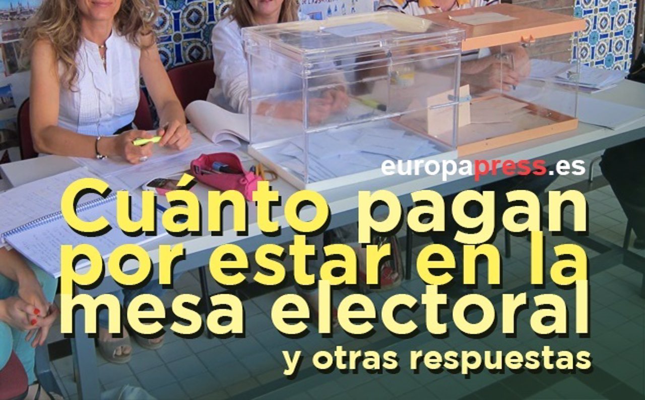 Cuánto pagan por estar en la mesa electoral