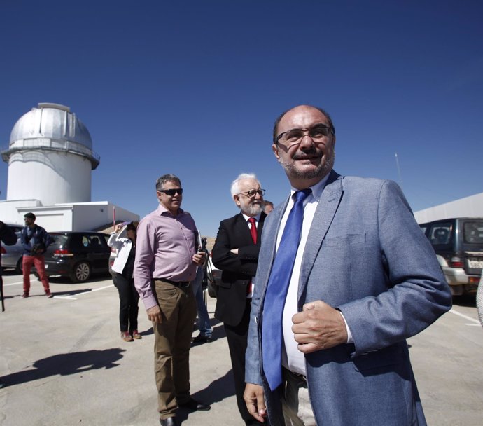 Javier Lambán visita el Observatorio Astrofísico de Javalambre