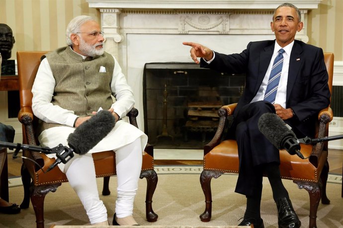 Barack Obama y Narendra Modi, reunidos en la Casa Blanca